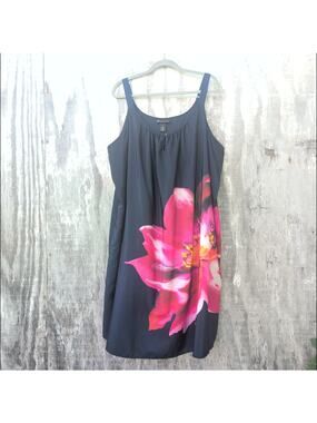 Lane Bryant Shift Dress Tropical Floral Beach Pool Women's 28